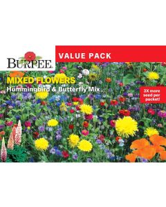 Mixed Flowers, Hummingbird & Butterfly Mix